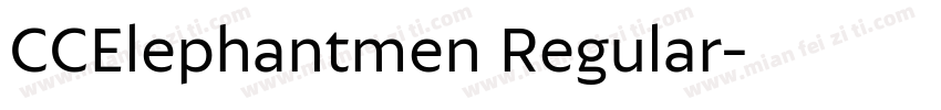 CCElephantmen Regular字体转换